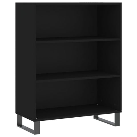 Highboard Schwarz 69,5x34x180 cm Holzwerkstoff