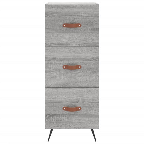 Highboard Grau Sonoma 34,5x34x180 cm Holzwerkstoff