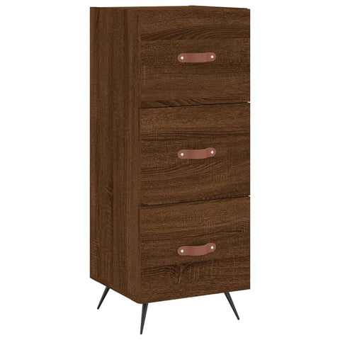 vidaXL Highboard Braun Eichen-Optik 34,5x34x180 cm Holzwerkstoff