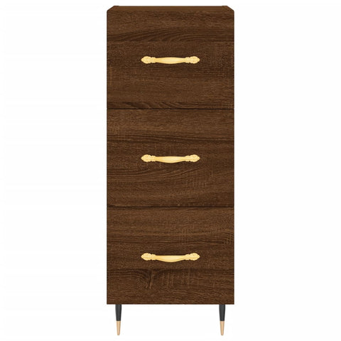 Highboard Braun Eichen-Optik 34,5x34x180 cm Holzwerkstoff