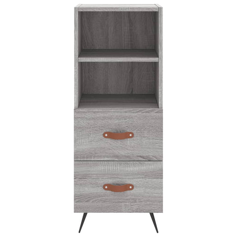 Highboard Grau Sonoma 34,5x34x180 cm Holzwerkstoff