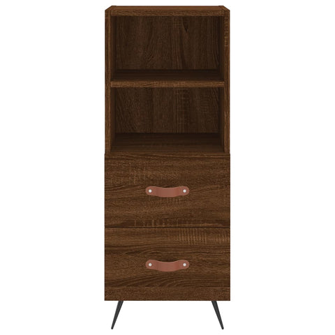 Highboard Braun Eichen-Optik 34,5x34x180 cm Holzwerkstoff