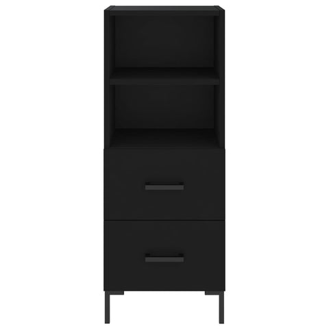 Highboard Schwarz 34,5x34x180 cm Holzwerkstoff