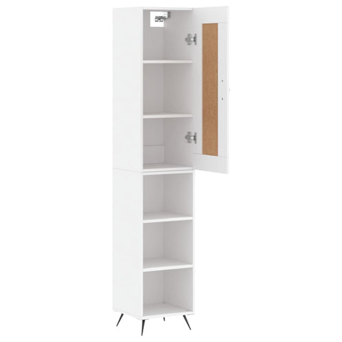 vidaXL Highboard Weiß 34,5x34x180 cm Holzwerkstoff