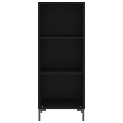 vidaXL Highboard Schwarz 34,5x34x180 cm Holzwerkstoff