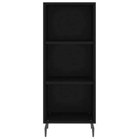 Highboard Schwarz 34,5x34x180 cm Holzwerkstoff