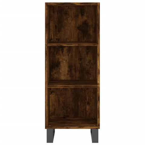 vidaXL Highboard Räuchereiche 34,5x34x180 cm Holzwerkstoff