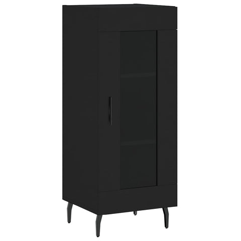 vidaXL Highboard Schwarz 34,5x34x180 cm Holzwerkstoff