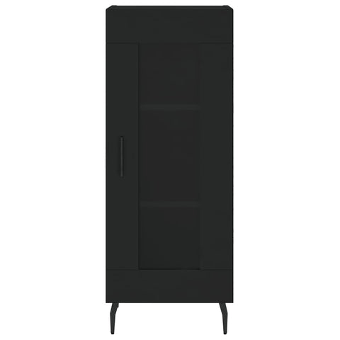 vidaXL Highboard Schwarz 34,5x34x180 cm Holzwerkstoff