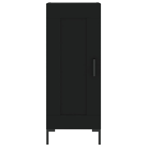 Highboard Schwarz 34,5x34x180 cm Holzwerkstoff