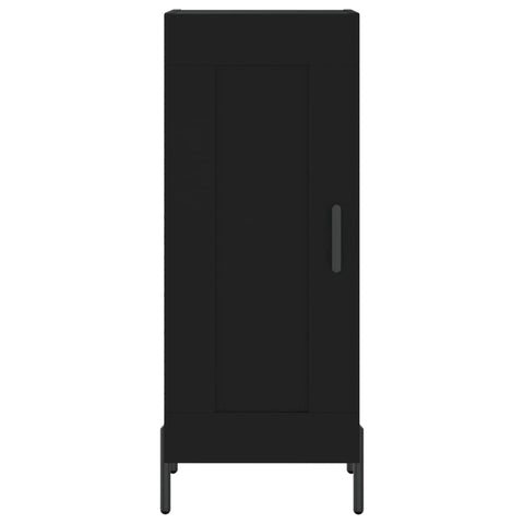 Highboard Schwarz 34,5x34x180 cm Holzwerkstoff