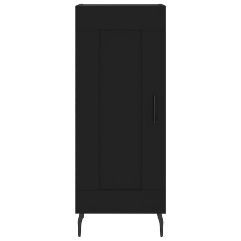 Highboard Schwarz 34,5x34x180 cm Holzwerkstoff