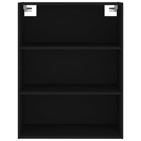 Highboard Schwarz 69,5x34x180 cm Holzwerkstoff