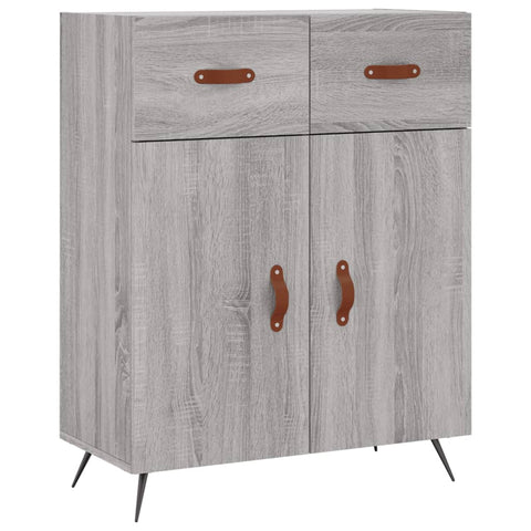 vidaXL Highboard Grau Sonoma 69,5x34x180 cm Holzwerkstoff