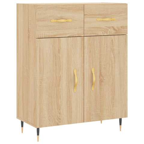 Highboard Sonoma-Eiche 69,5x34x180 cm Holzwerkstoff