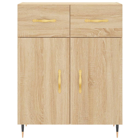 Highboard Sonoma-Eiche 69,5x34x180 cm Holzwerkstoff