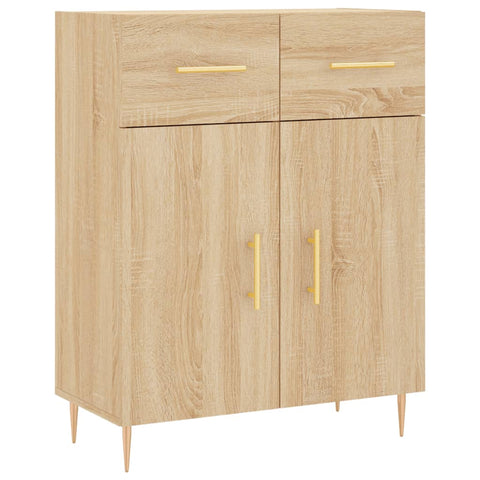 Highboard Sonoma-Eiche 69,5x34x180 cm Holzwerkstoff