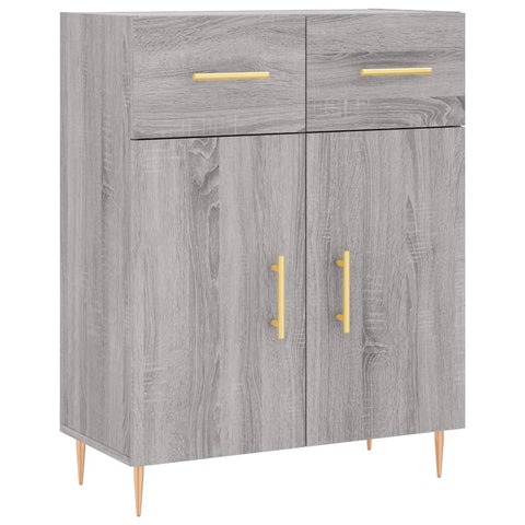 vidaXL Highboard Grau Sonoma 69,5x34x180 cm Holzwerkstoff