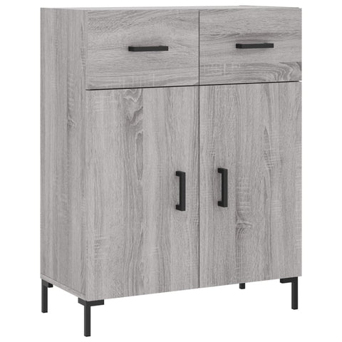 vidaXL Highboard Grau Sonoma 69,5x34x180 cm Holzwerkstoff