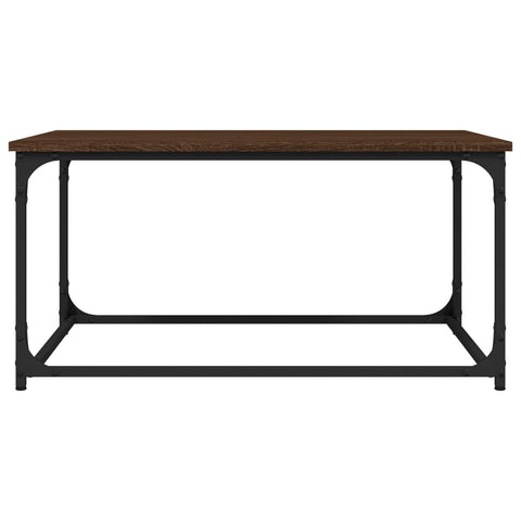 vidaXL Couchtisch Braun Eichen-Optik 80x50x40 cm Holzwerkstoff Eisen