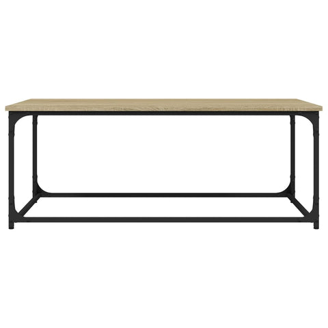 vidaXL Couchtisch Sonoma Eiche 102x50x40 cm Holzwerkstoff und Eisen