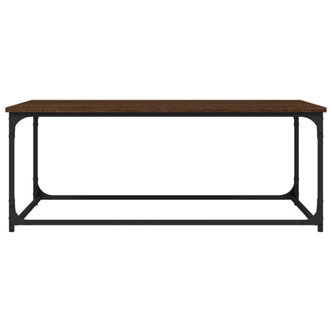 vidaXL Couchtisch Braun Eichen-Optik 102x50x40 cm Holzwerkstoff Eisen