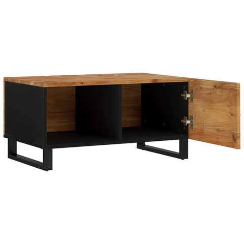 vidaXL Couchtisch 80x50x40 cm Massivholz Akazie & Holzwerkstoff