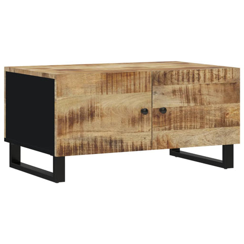 vidaXL Couchtisch 80x50x40 cm Massivholz Mango & Holzwerkstoff