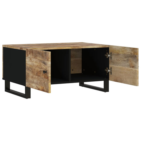 vidaXL Couchtisch 80x50x40 cm Massivholz Mango & Holzwerkstoff