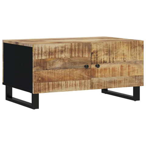 vidaXL Couchtisch 80x50x40 cm Massivholz Mango & Holzwerkstoff