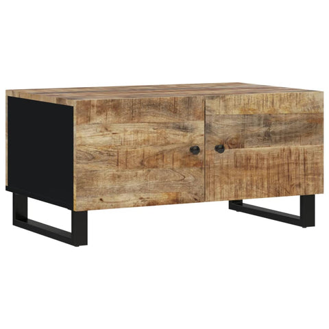 vidaXL Couchtisch 80x50x40 cm Massivholz Mango & Holzwerkstoff