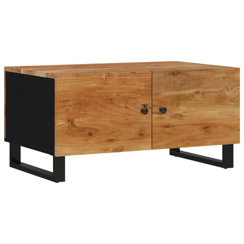 vidaXL Couchtisch 80x50x40 cm Massivholz Akazie & Holzwerkstoff