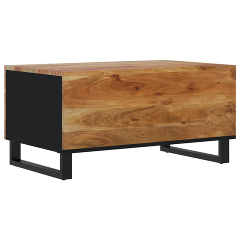 vidaXL Couchtisch 80x50x40 cm Massivholz Akazie & Holzwerkstoff