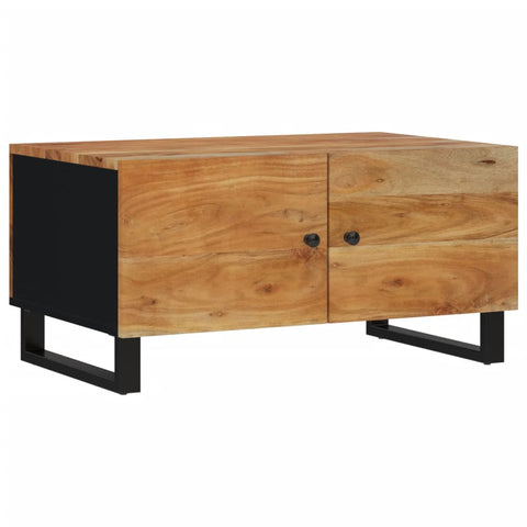 vidaXL Couchtisch 80x50x40 cm Massivholz Akazie & Holzwerkstoff