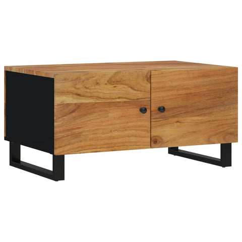 vidaXL Couchtisch 80x50x40 cm Massivholz Akazie & Holzwerkstoff