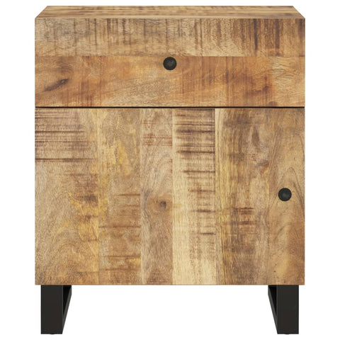 vidaXL Nachttisch 50x33x60 cm Massivholz Mango & Holzwerkstoff