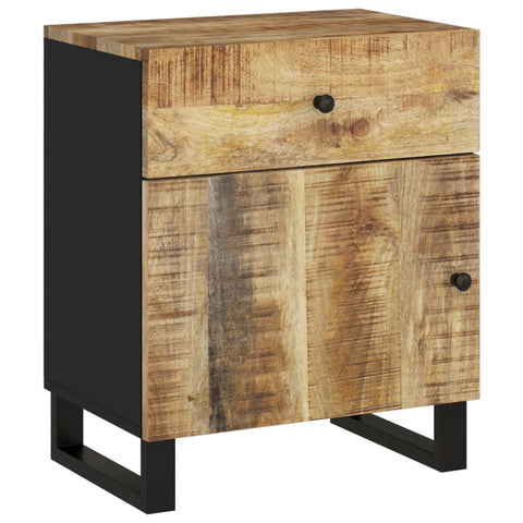 vidaXL Nachttisch 50x33x60 cm Massivholz Mango & Holzwerkstoff