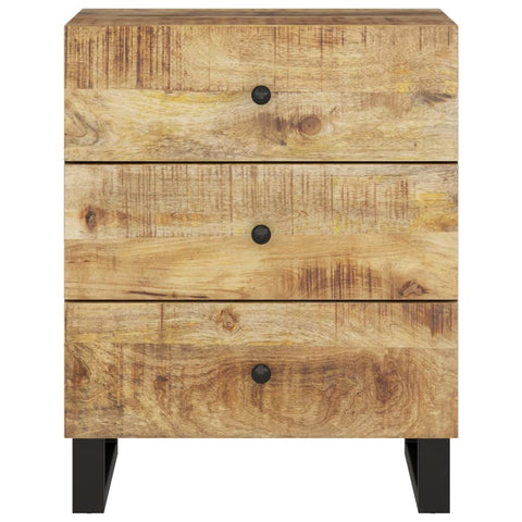 vidaXL Nachttisch 50x33x62 cm Massivholz Mango & Holzwerkstoff