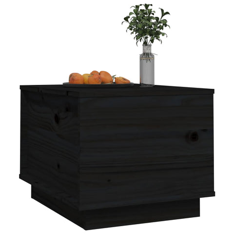 vidaXL Couchtisch Schwarz 40x50x35 cm Massivholz Kiefer