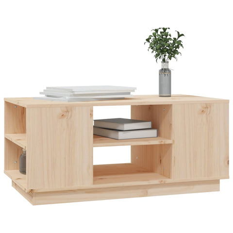 vidaXL Couchtisch 90x49x40,5 cm Massivholz Kiefer