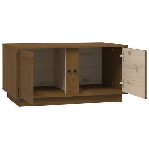 vidaXL Couchtisch Honigbraun 80x50x40 cm Massivholz Kiefer