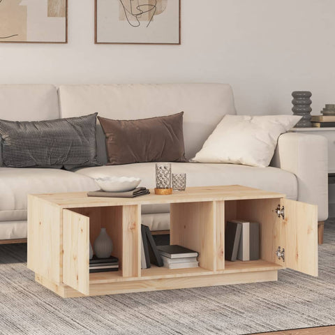 vidaXL Couchtisch 110x50x40 cm Massivholz Kiefer