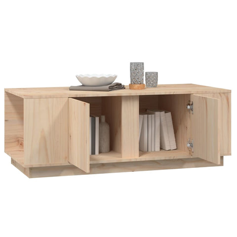 vidaXL Couchtisch 110x50x40 cm Massivholz Kiefer