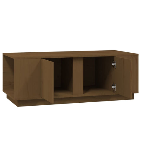 vidaXL Couchtisch Honigbraun 110x50x40 cm Massivholz Kiefer