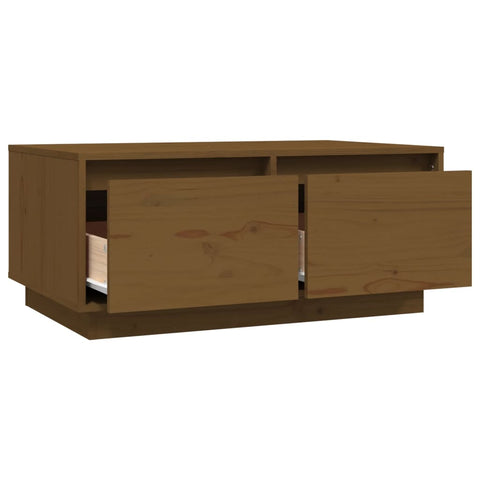 vidaXL Couchtisch Honigbraun 80x50x35 cm Massivholz Kiefer