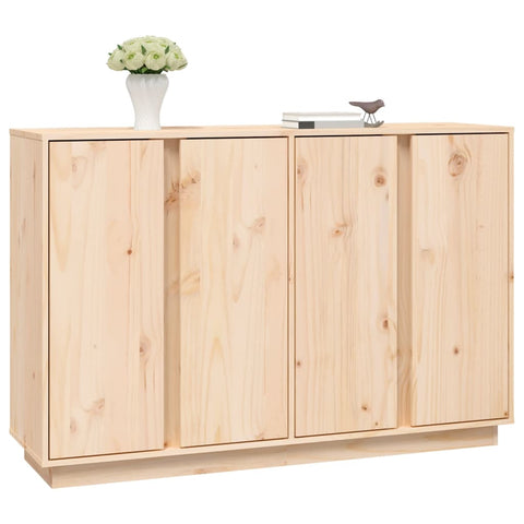 vidaXL Sideboard 120x35x80 cm Massivholz Kiefer