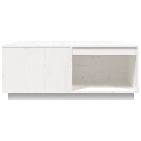 vidaXL Couchtisch Weiß 100x101x40,5 cm Massivholz Kiefer