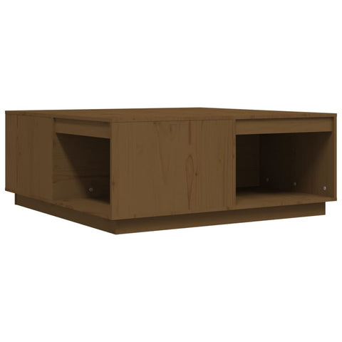 vidaXL Couchtisch Honigbraun 100x101x40,5 cm Massivholz Kiefer