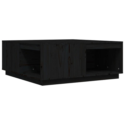 vidaXL Couchtisch Schwarz 100x101x40,5 cm Massivholz Kiefer