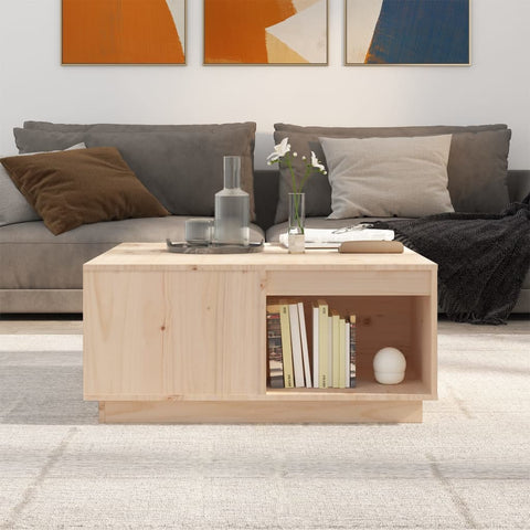 vidaXL Couchtisch 80x81x36,5 cm Massivholz Kiefer